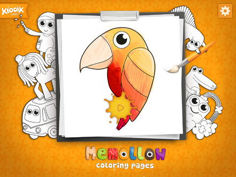 Memollow Coloring Pages App Review Van Gogh Ipad Kids 1