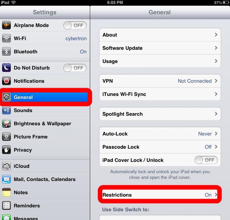 How To Change Your IPad s Restrictions Passcode IPad Kids