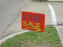 yard sale sign