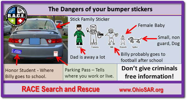 Bumper Sticker Danger